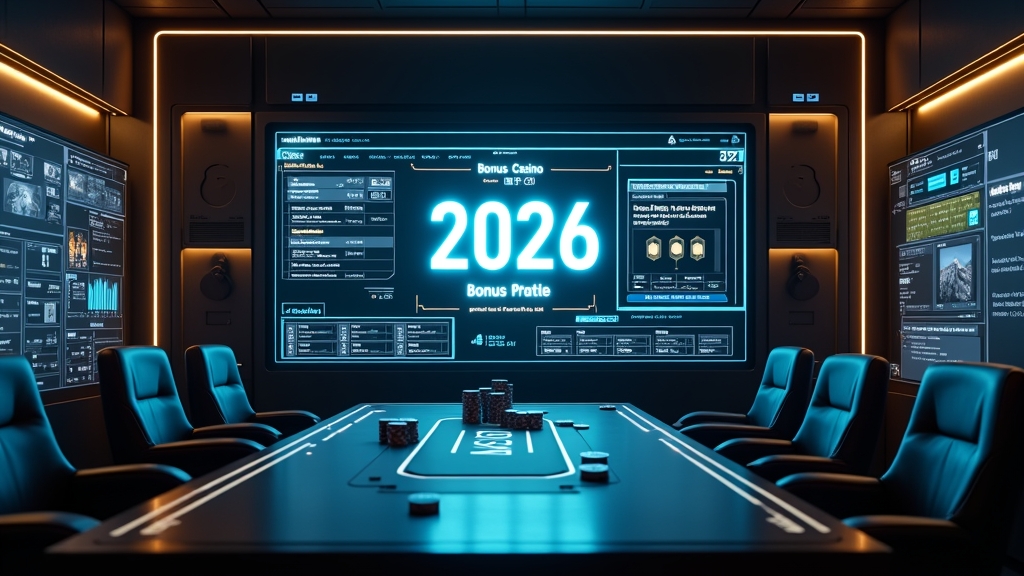 شاشة تحقق تعرض كود بونص 2026 داخل غرفة كازينو داكنة